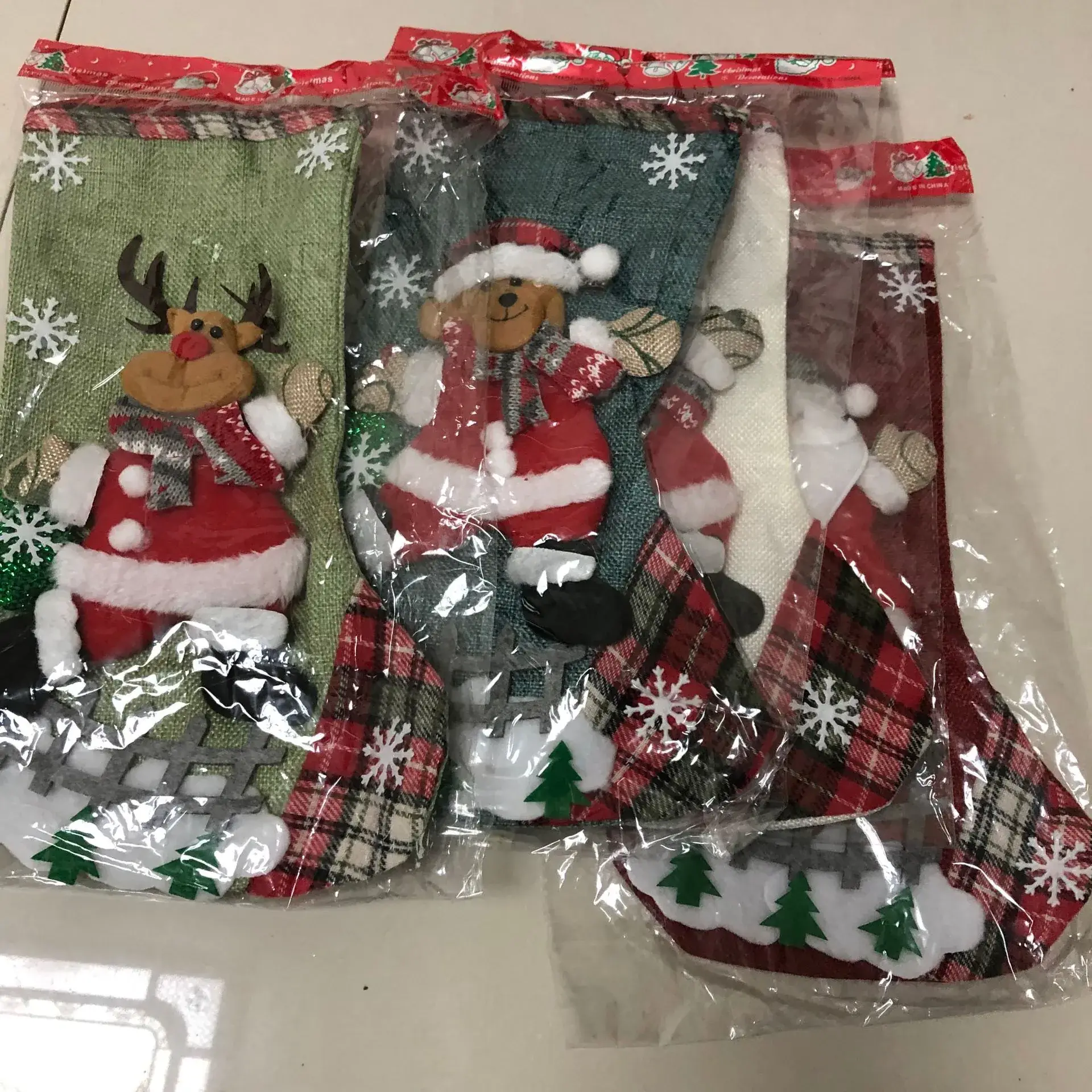 Christmas Deer Embroidered Socks for Party & Gift - Image 6