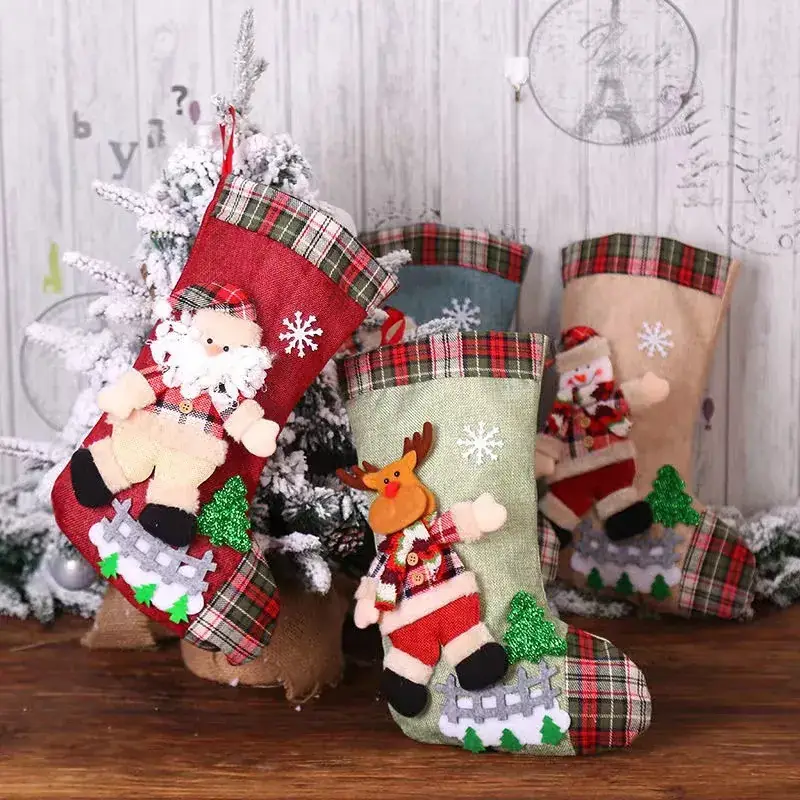 Christmas Deer Embroidered Socks for Party & Gift - Image 7