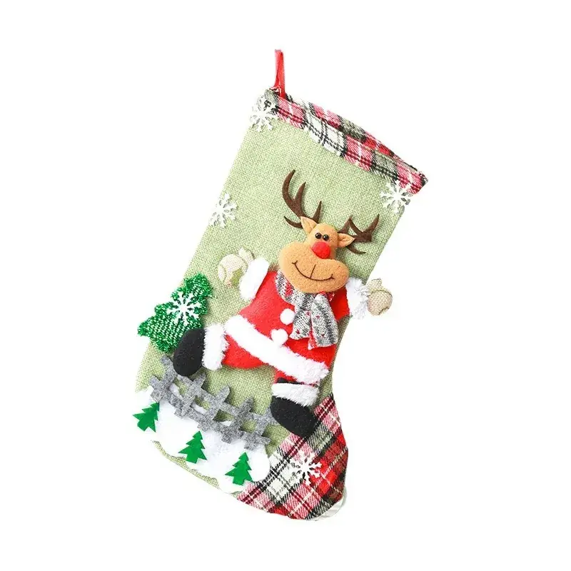 Christmas Deer Embroidered Socks for Party & Gift - Image 9