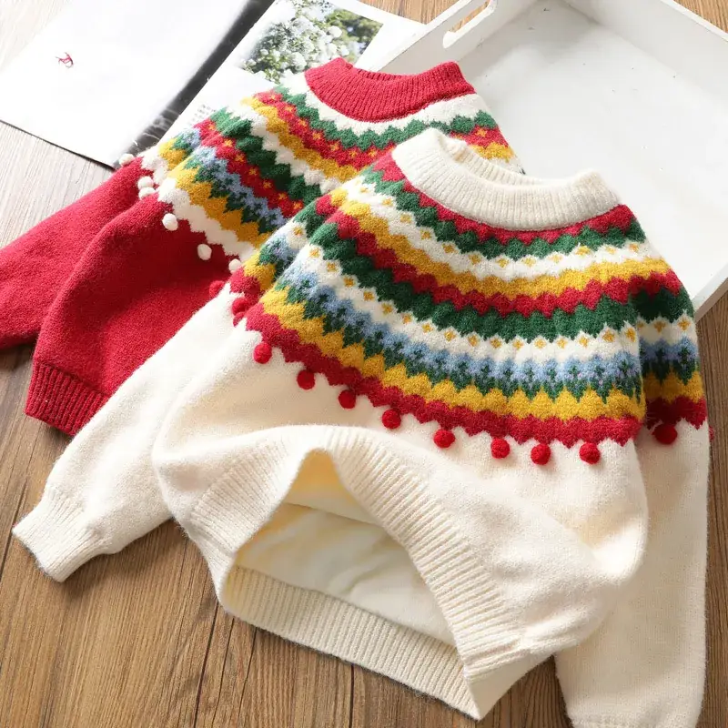 Baby Velvet Horse Embroidered Turtleneck Sweater - Image 16