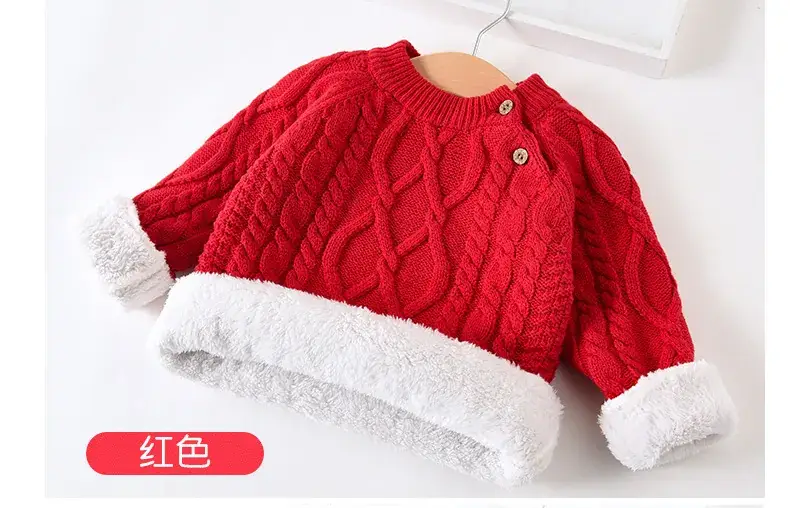 Baby Velvet Horse Embroidered Turtleneck Sweater - Image 18