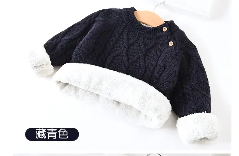 Baby Velvet Horse Embroidered Turtleneck Sweater - Image 21