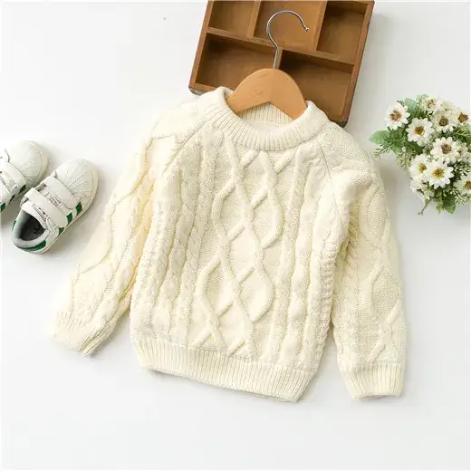 Baby Velvet Horse Embroidered Turtleneck Sweater - Image 3