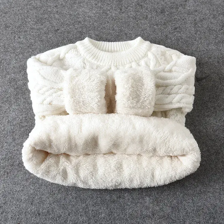 Baby Velvet Horse Embroidered Turtleneck Sweater - Image 5