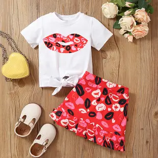 Girls Denim Watermelon Camisole Shorts Set — feature 13