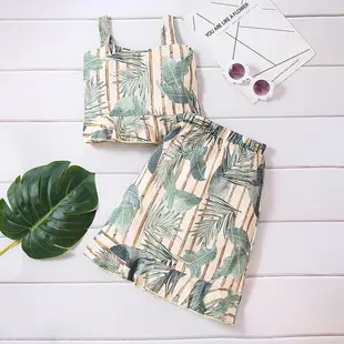 Girls Denim Watermelon Camisole Shorts Set — feature 21