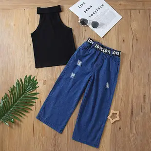 Girls Denim Watermelon Camisole Shorts Set — feature 27