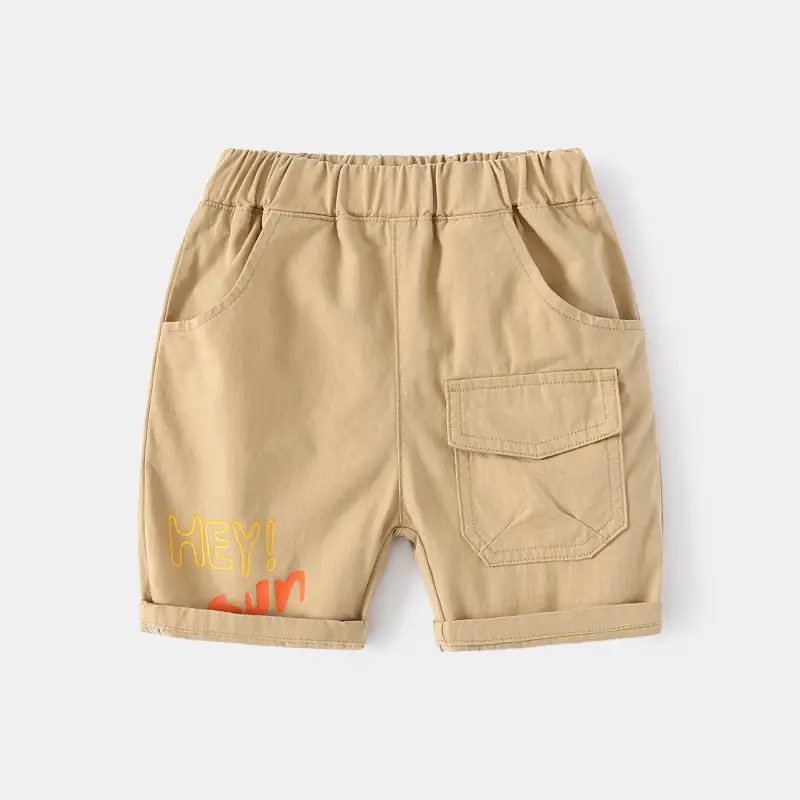 Boys Black Printed Shorts Summer Casual Pants - Image 3