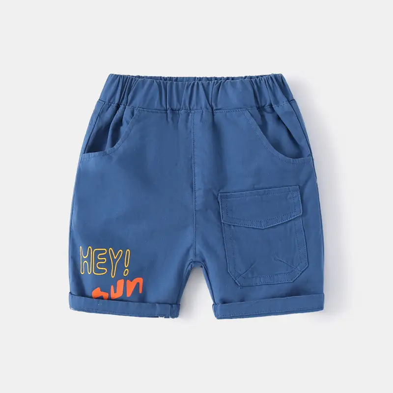 Boys Black Printed Shorts Summer Casual Pants - Image 4