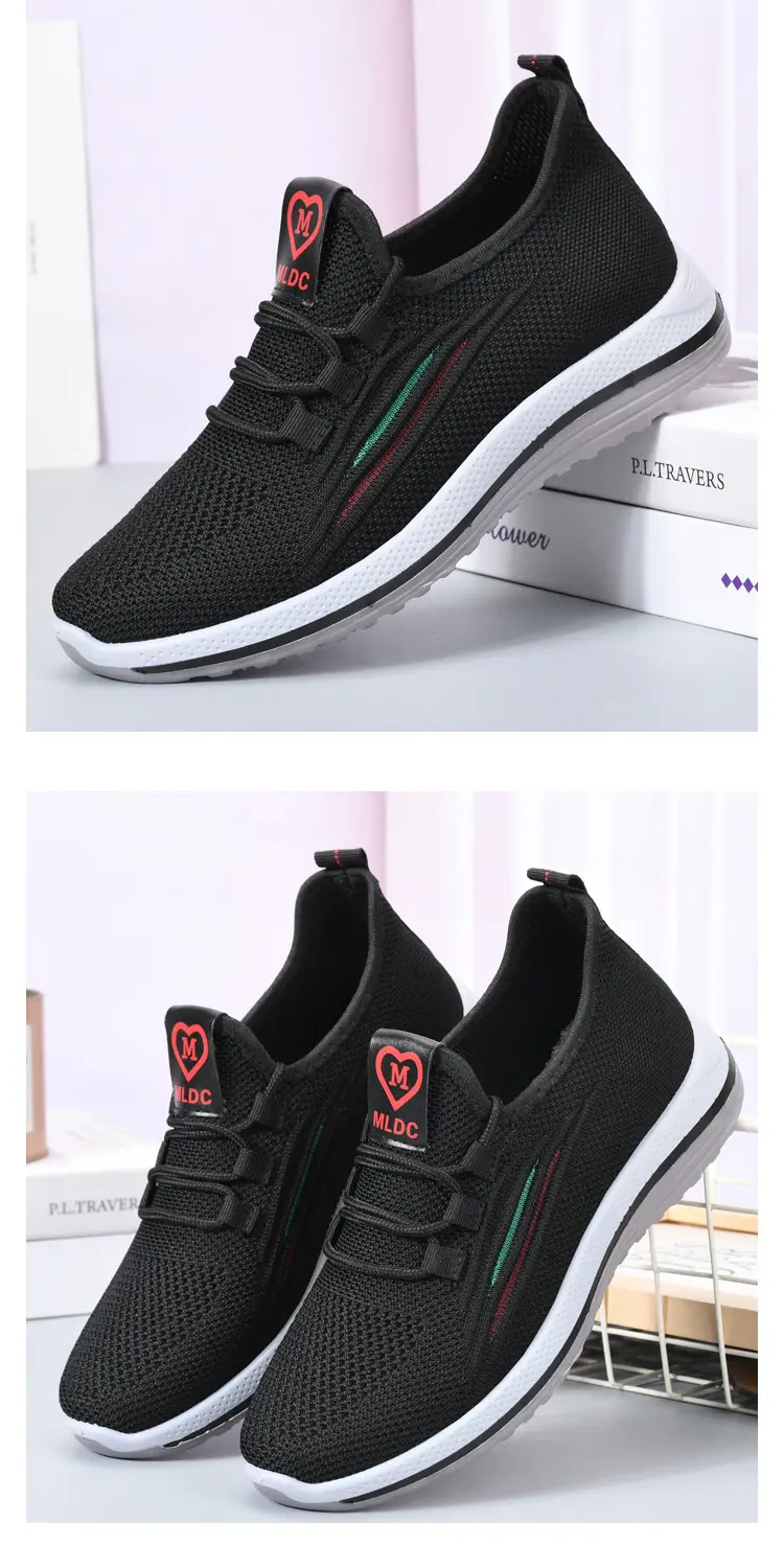 Women Purple Mesh Casual Sports Shoes Flat Non-Slip — feature 10