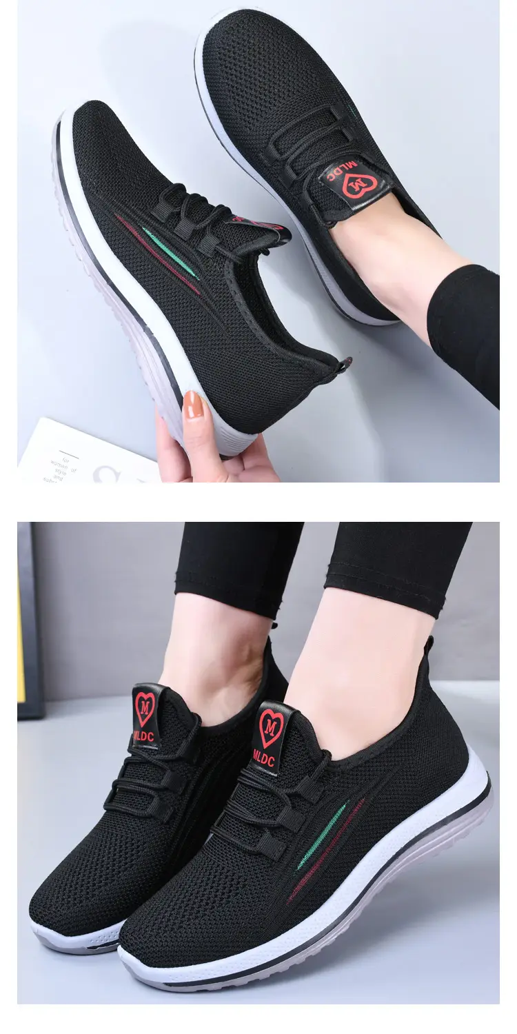 Women Purple Mesh Casual Sports Shoes Flat Non-Slip — feature 8