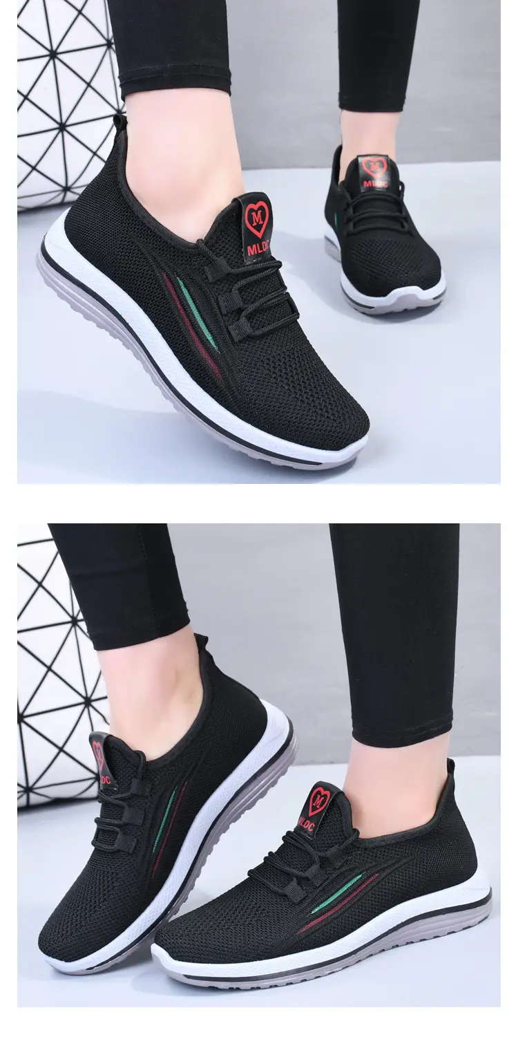 Women Purple Mesh Casual Sports Shoes Flat Non-Slip — feature 9