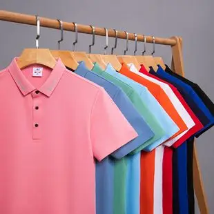 Men Black Polo Shirt with White Trim — feature 9
