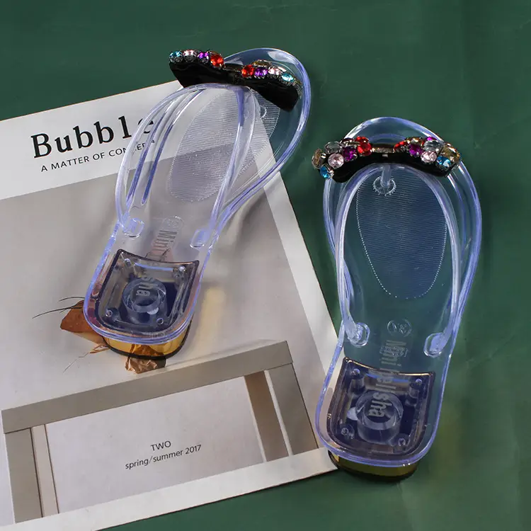 Diamond Butterfly Flip Flops Women Summer Slippers