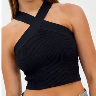 Cross Halter Camisole Knitted Orange 2025 — feature 5