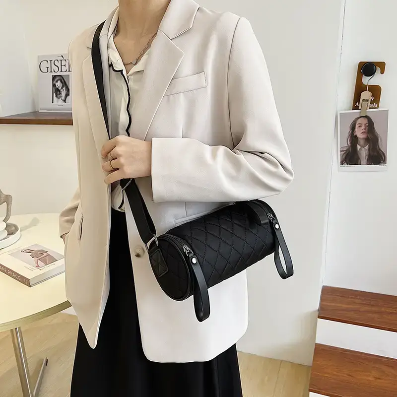 Blue Rhombic Crossbody Bag for Women 2022 Spring Summer - Image 5