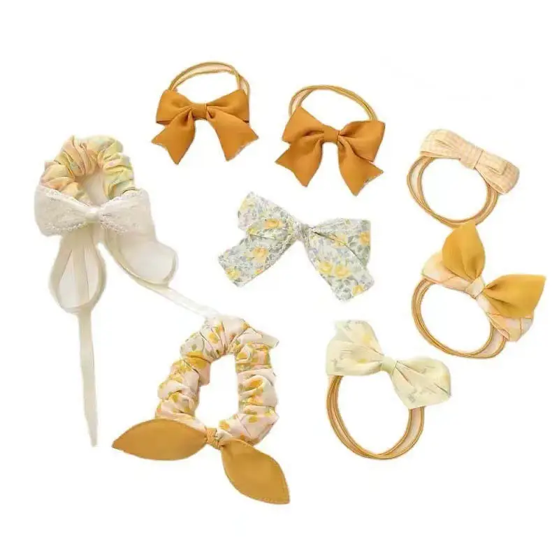 Girls' Bow Hair Rings Set of 5 for Girls 2022 - Image 8