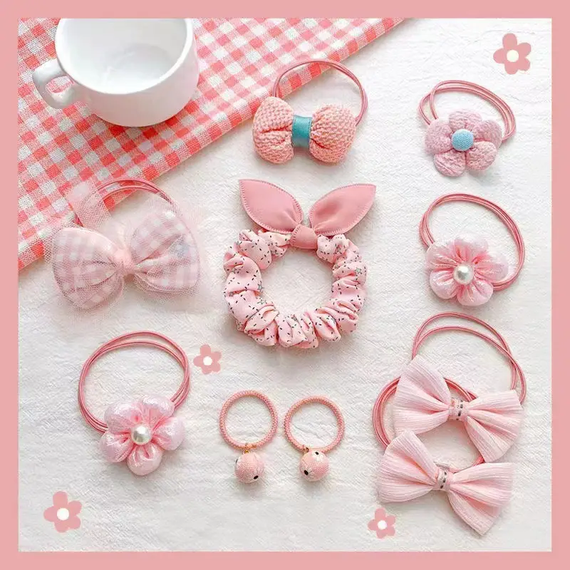 Girls' Bow Hair Rings Set of 5 for Girls 2022 - Image 3