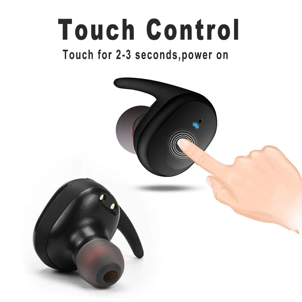 Bluetooth 5.0 Smart Touch Wireless Sports Headset - Image 8