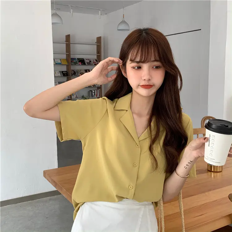 Elegant Lapel White Shirt Women Summer 2025 — feature 17