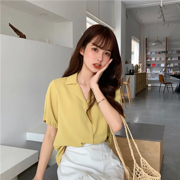 Elegant Lapel White Shirt Women Summer 2025 — feature 18