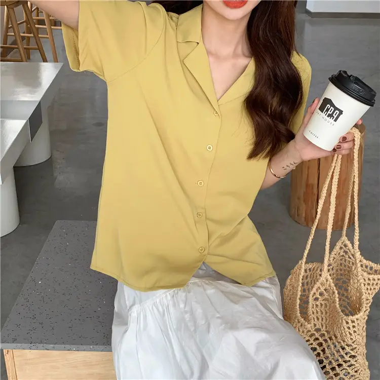 Elegant Lapel White Shirt Women Summer 2025 — feature 19