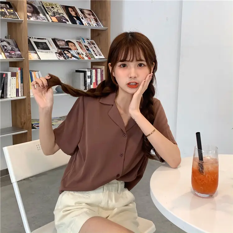Elegant Lapel White Shirt Women Summer 2025 — feature 21