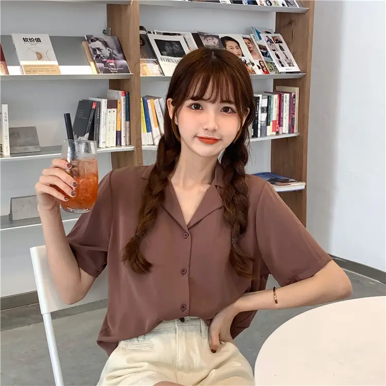 Elegant Lapel White Shirt Women Summer 2025 — feature 22