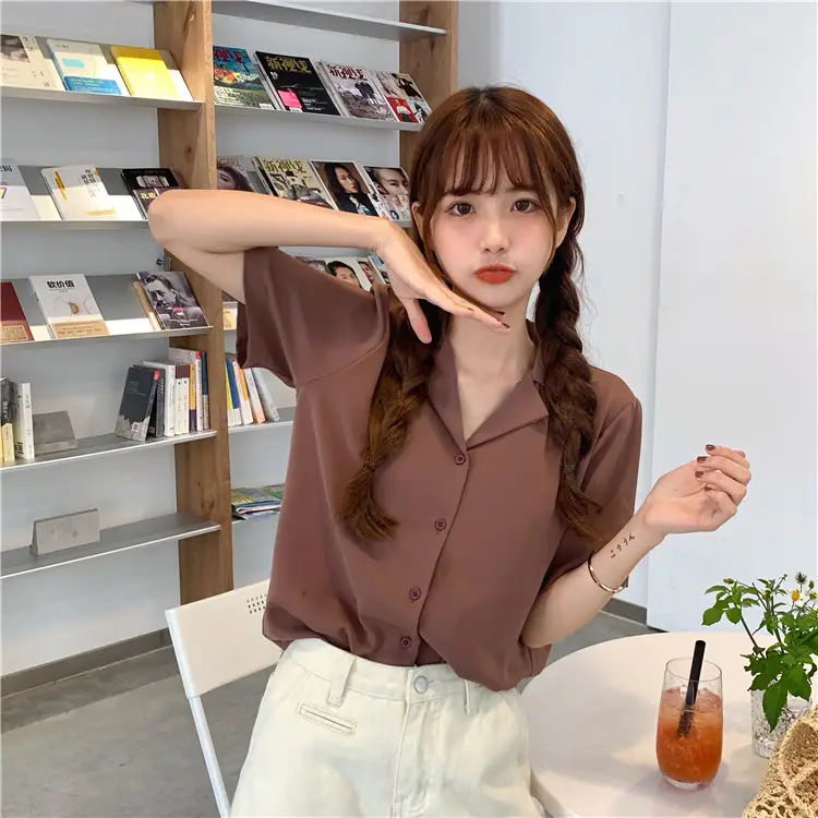 Elegant Lapel White Shirt Women Summer 2025 — feature 24