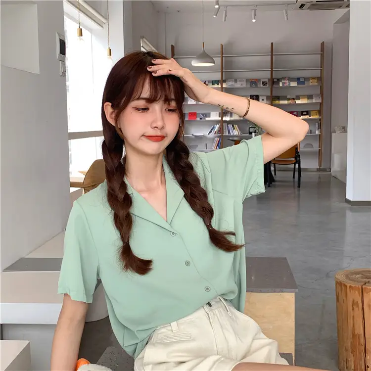 Elegant Lapel White Shirt Women Summer 2025 — feature 27
