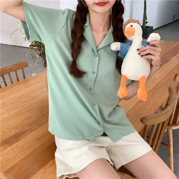 Elegant Lapel White Shirt Women Summer 2025 — feature 30