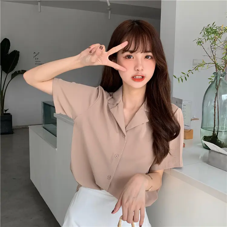 Elegant Lapel White Shirt Women Summer 2025 — feature 33