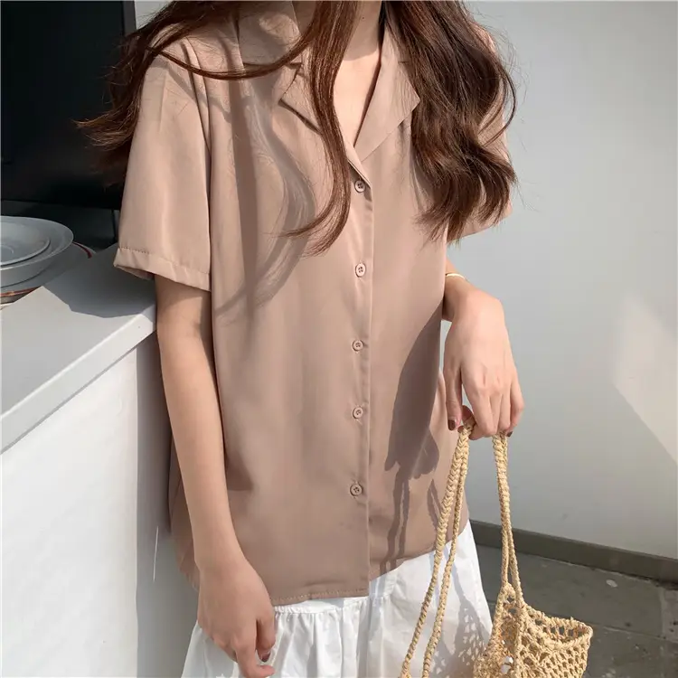Elegant Lapel White Shirt Women Summer 2025 — feature 37