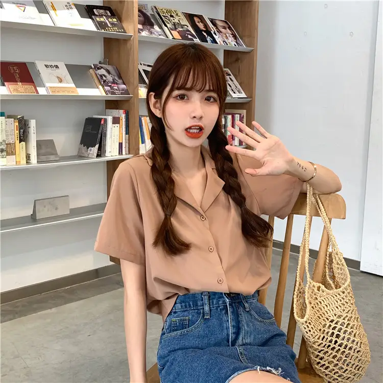 Elegant Lapel White Shirt Women Summer 2025 — feature 38