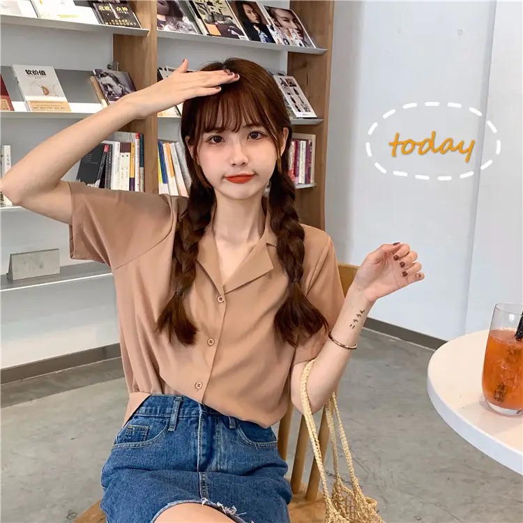 Elegant Lapel White Shirt Women Summer 2025 — feature 39