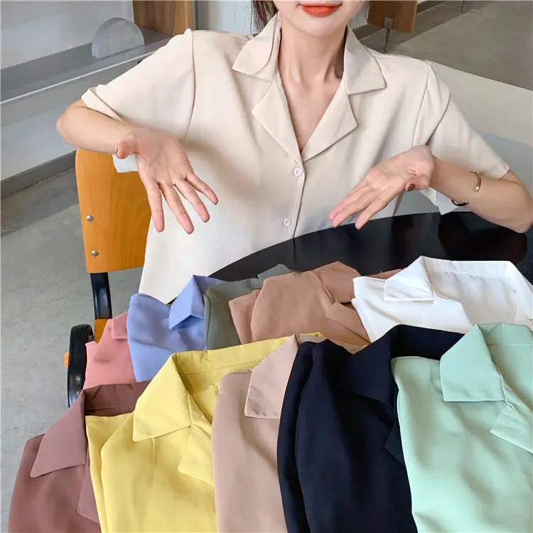 Elegant Lapel White Shirt Women Summer 2025 — feature 5