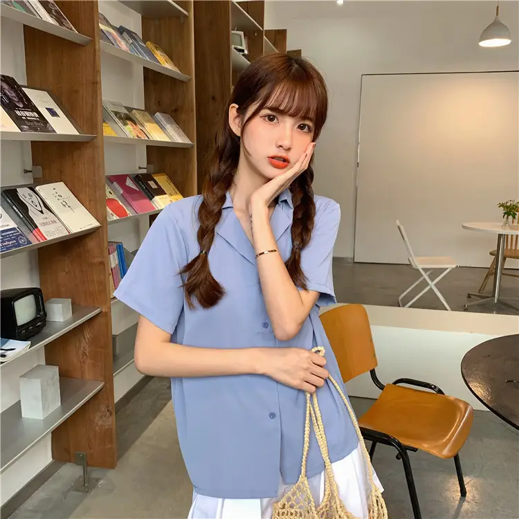 Elegant Lapel White Shirt Women Summer 2025 — feature 9