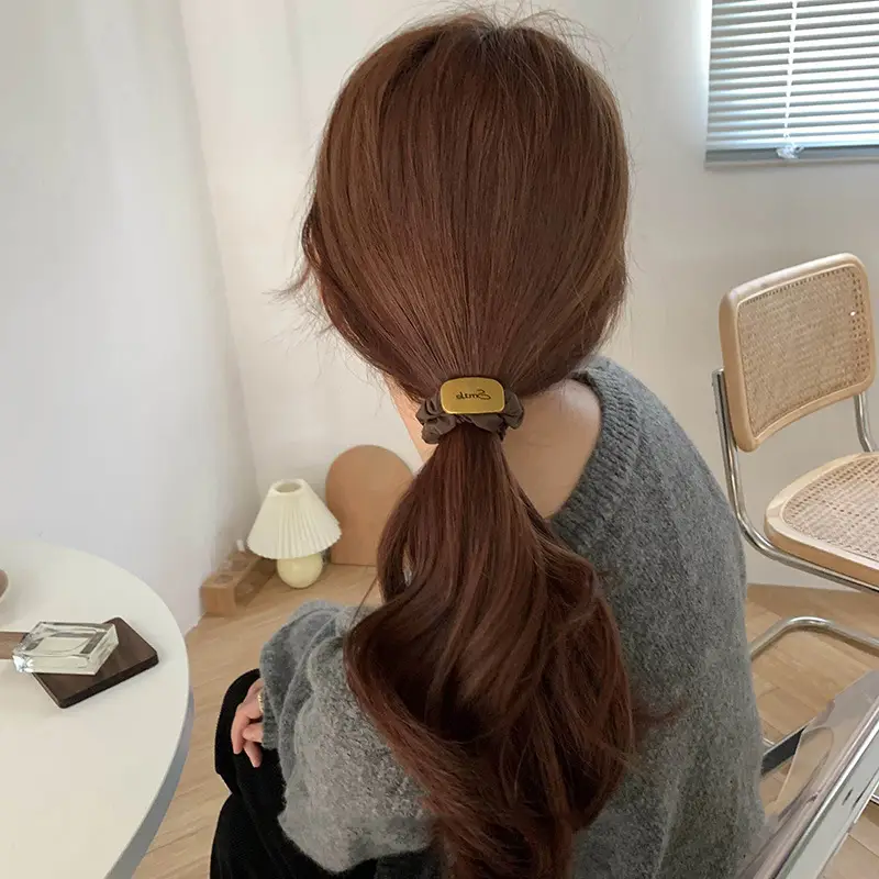 Medieval Super Elastic Brown Hair Ring for Women - Image 6