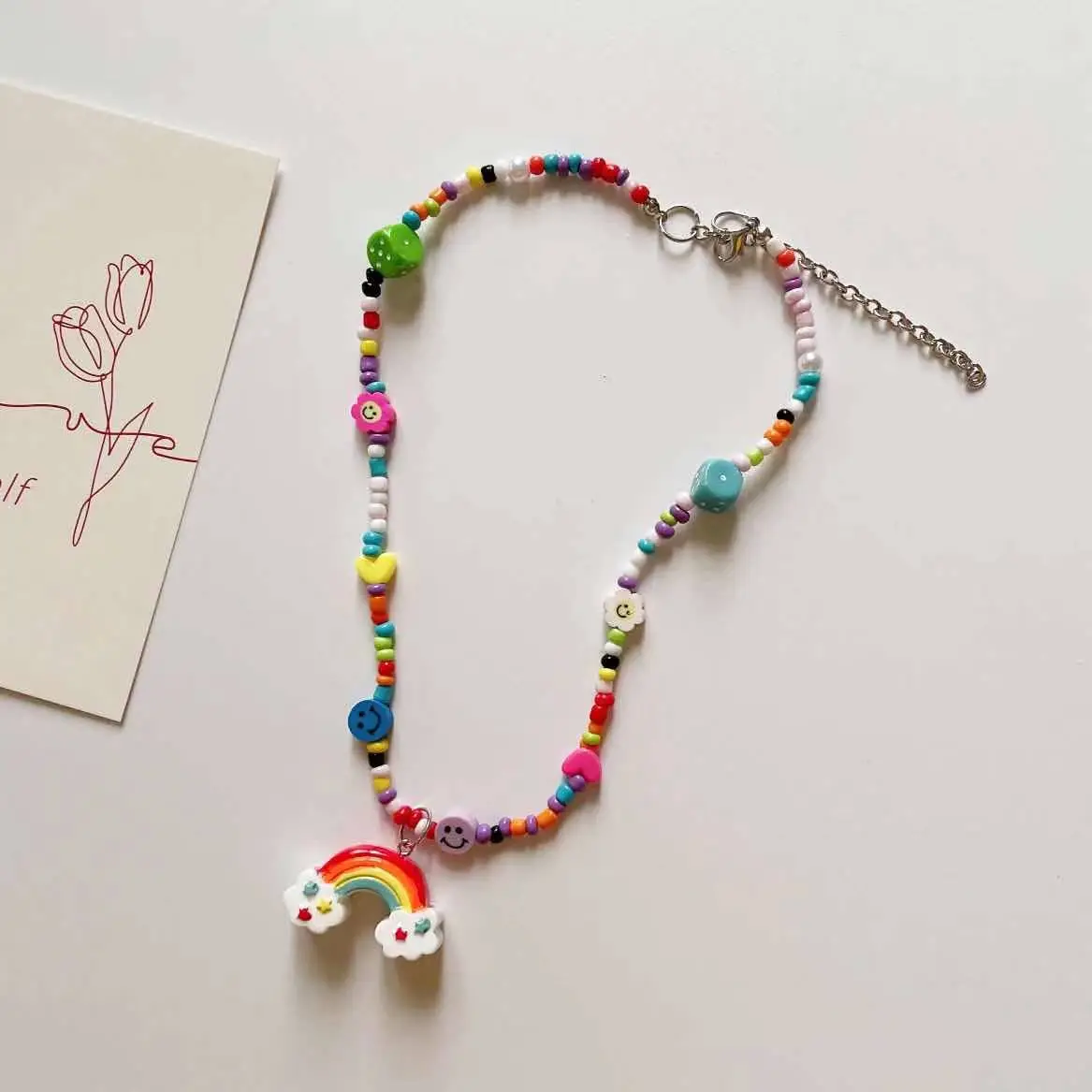New Ins Niche Cartoon Monster Necklace Women's Hip-Hop All-Match Sweater Chain Accessories - Image 3