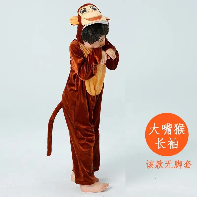 White Rabbit Hooded Suit for Kids Animal Performance Clothing