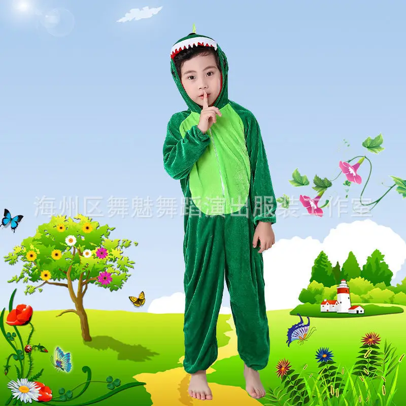 White Rabbit Hooded Suit for Kids Animal Performance Clothing