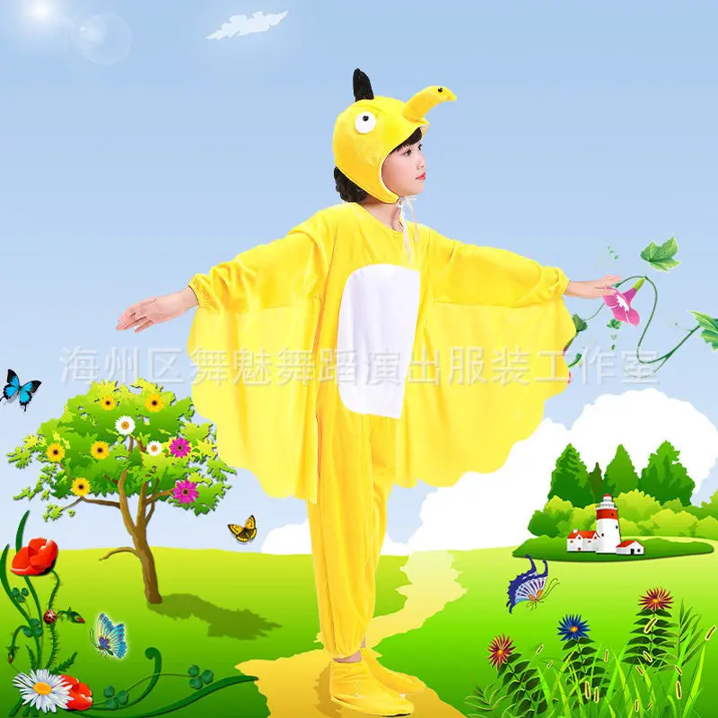 White Rabbit Hooded Suit for Kids Animal Performance Clothing