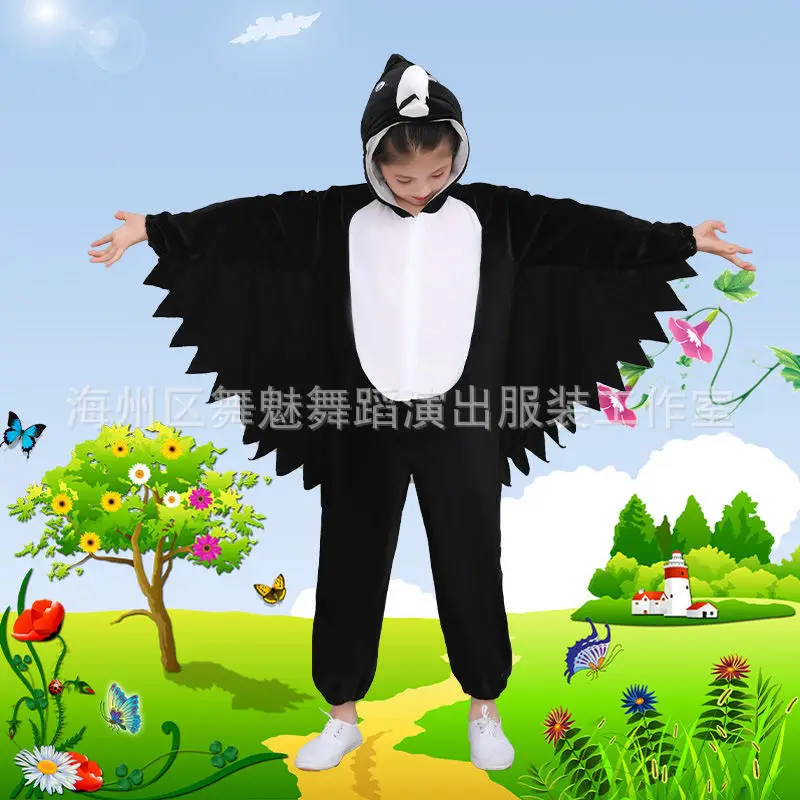 White Rabbit Hooded Suit for Kids Animal Performance Clothing