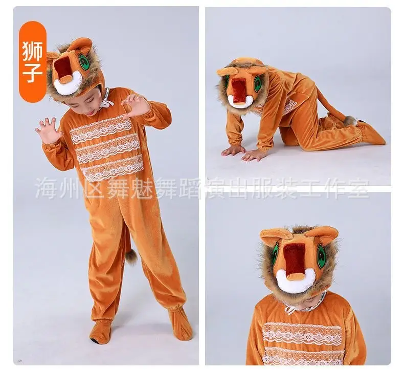 White Rabbit Hooded Suit for Kids Animal Performance Clothing