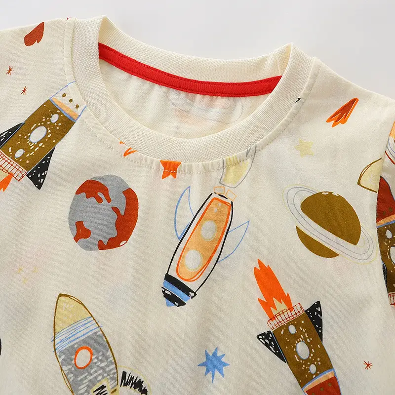 Boys Cartoon Print T-Shirt Summer Wear - Image 4