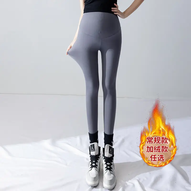 Maternity Yoga Pants Black Elastic Leggings - Image 6