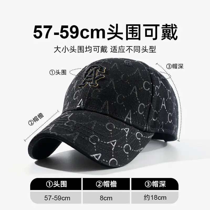 Women's Black Joker Baseball Cap with Logo - Image 4