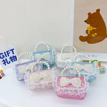 Little Princess Crossbody Bag with Pearl Chain — feature 9