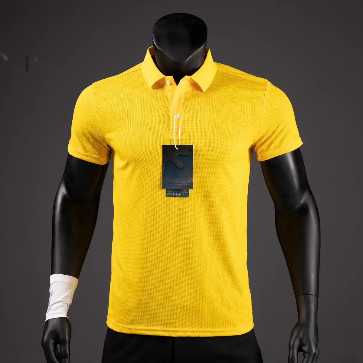 Red Polo Shirt with Custom Logo, Sweat-Wicking, Quick-Drying