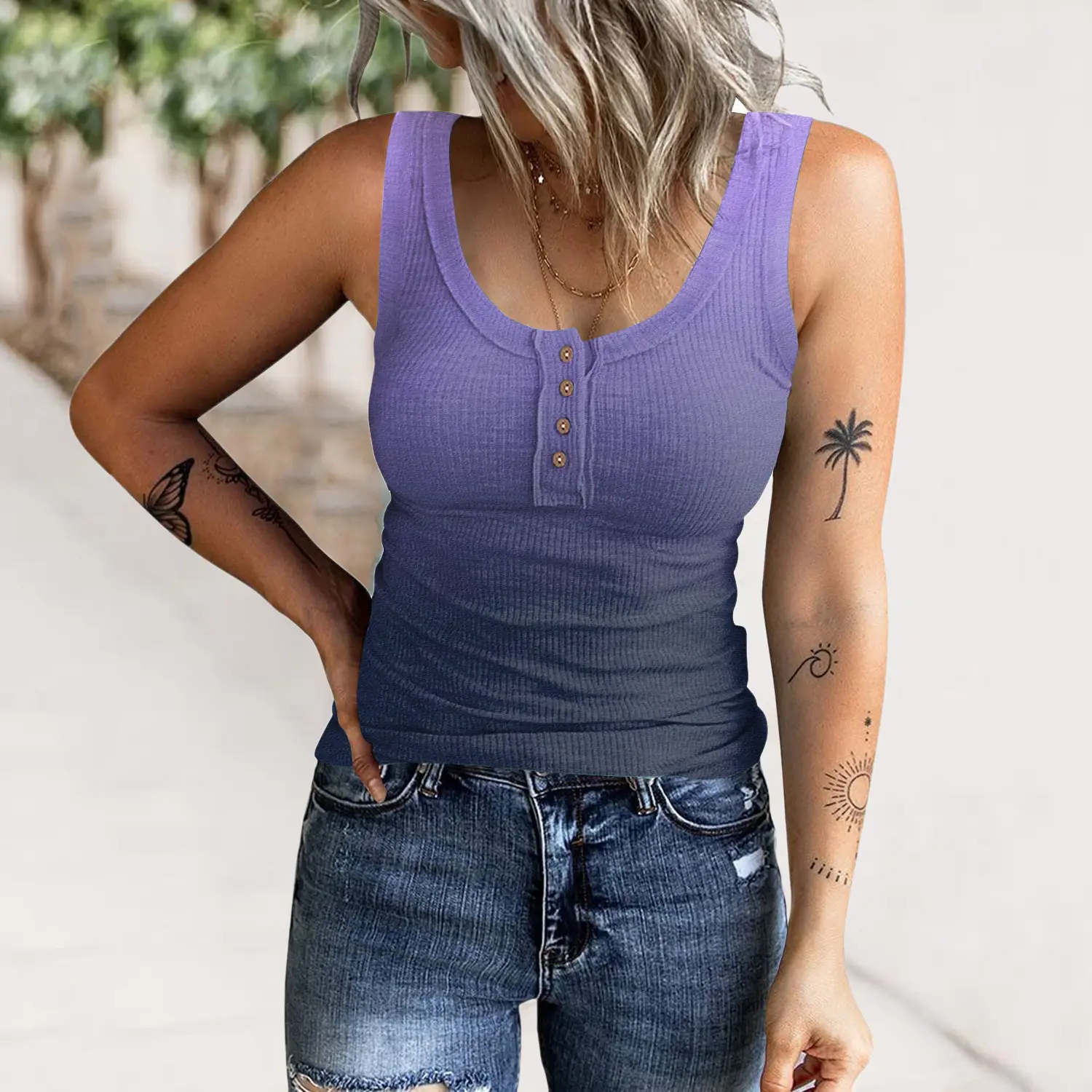 YC0887-Gradient Purple